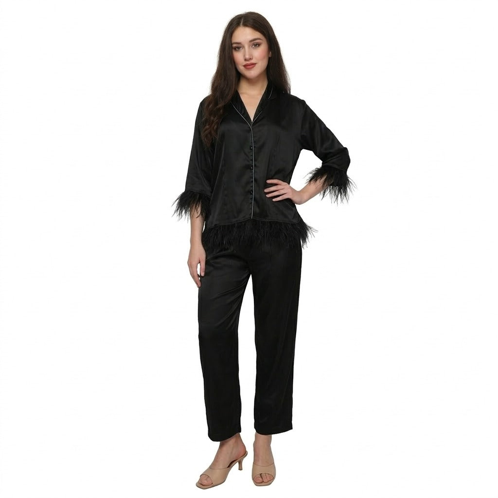 Lune Satin - Saten Pijama Takımı