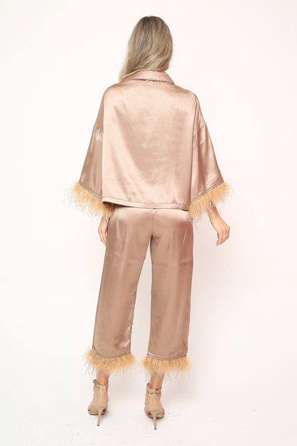 Lune Satin - Saten Pijama Takımı