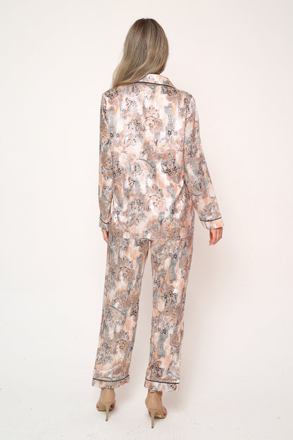 Golden Touch – Saten Pijama Takımı | Copper Glow