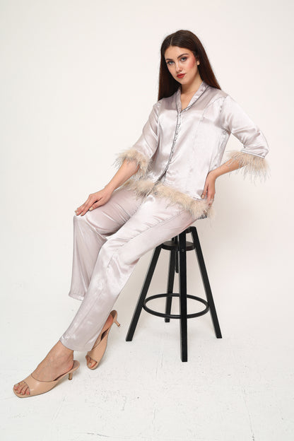 Élite Lumière –  Saten Pijama Takımı