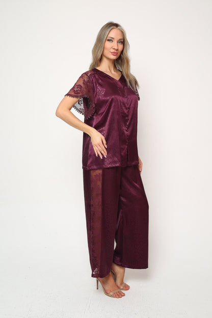 Elegant Touch – Saten Pijama Takımı